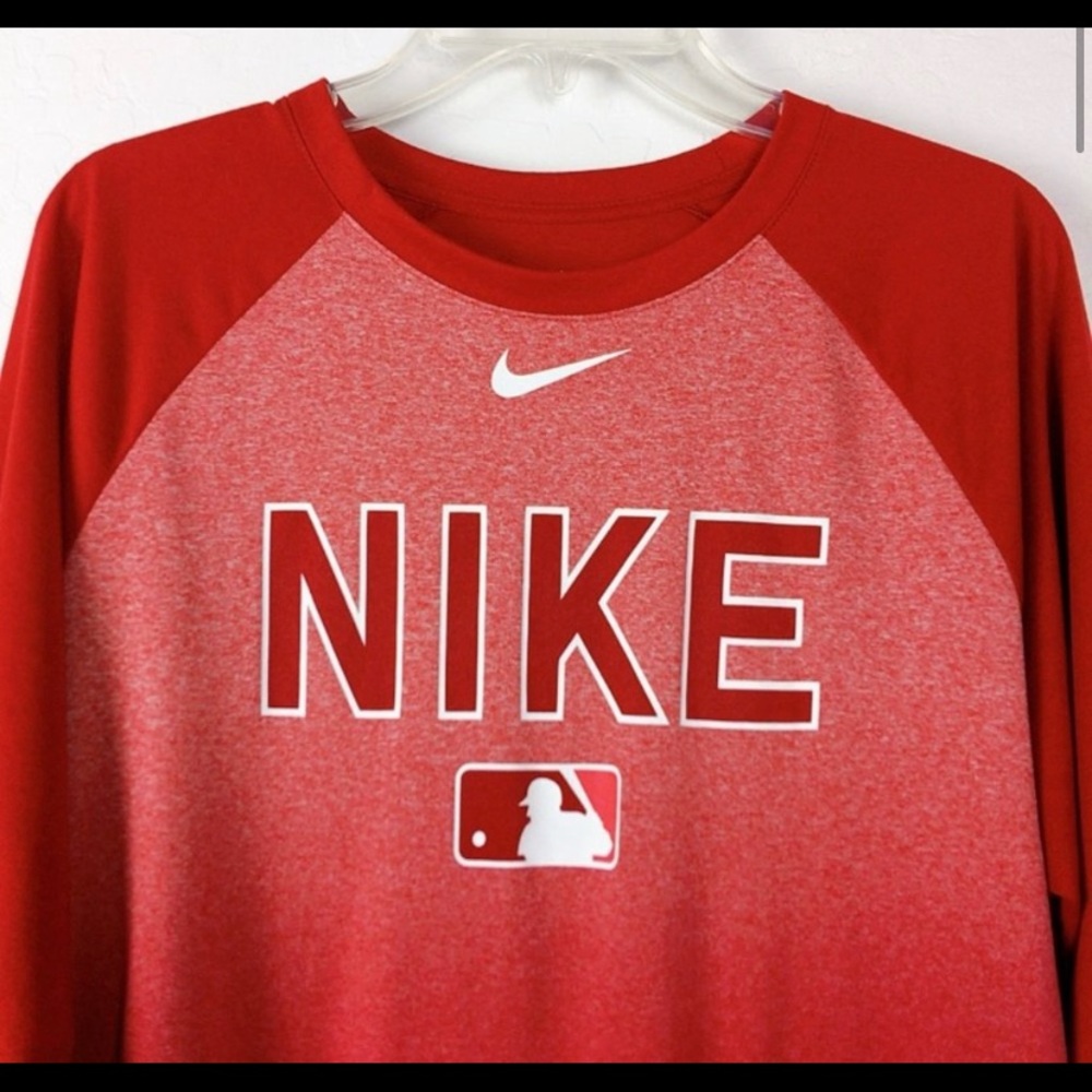 MLB Nike shirt | Red Nike 3 quarter sleeve shirt